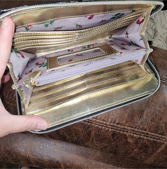 Vintage classic Betsey johnson sequin bow purse and wallet set - Picture 10 of 11